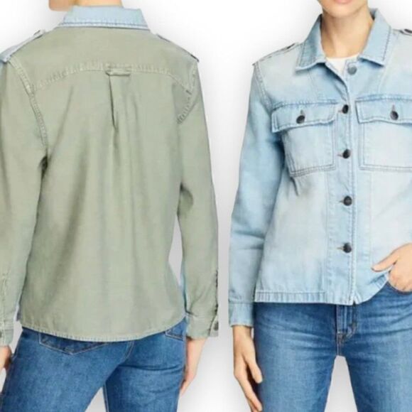 FRAME Cargo Denim Jacket $345 - Picture 12 of 12